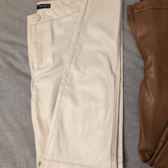 Zara Faux Leather Skinny Pants - Picture 7 of 9